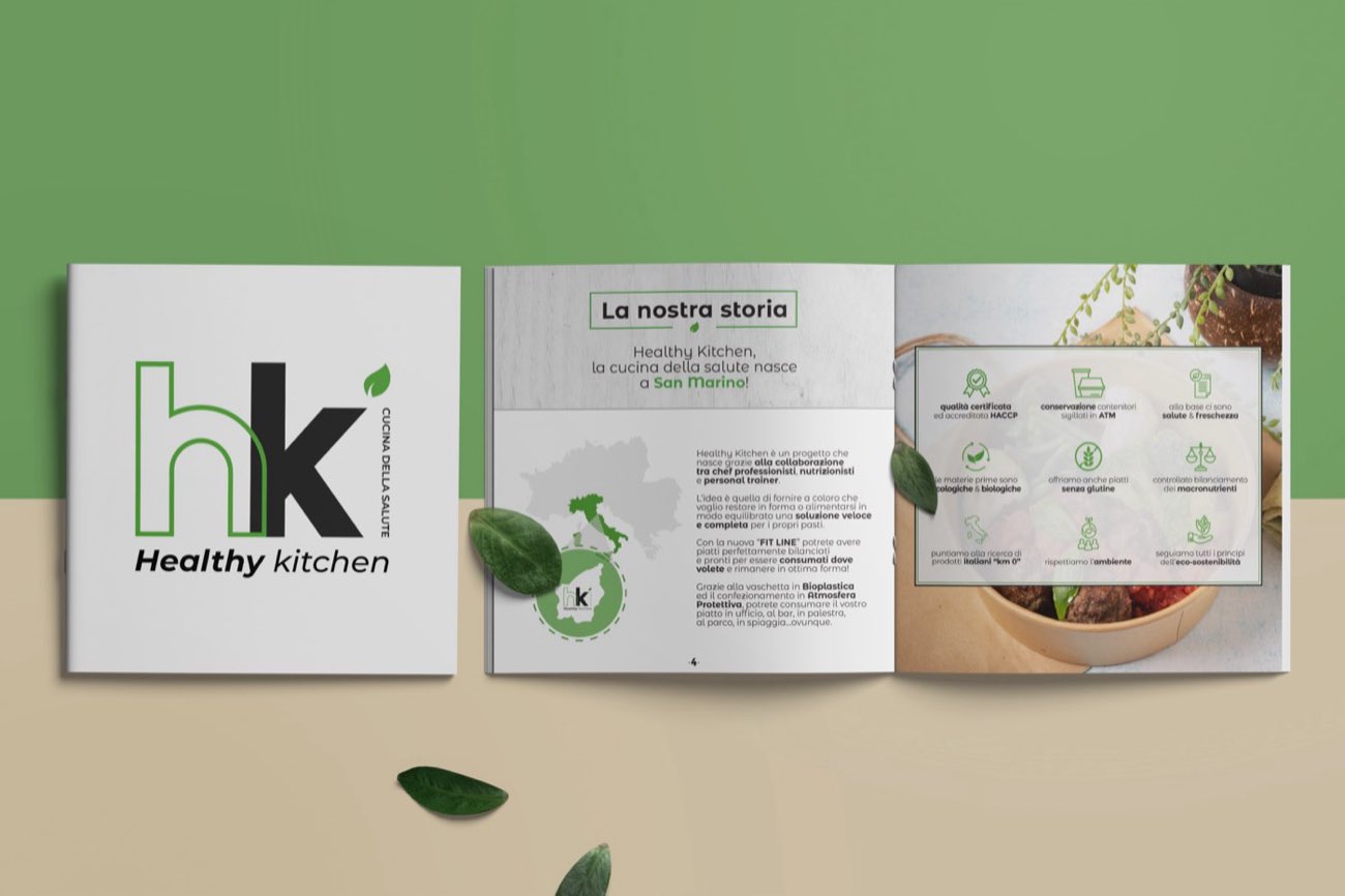 Identità e menù di Healthy Kitchen
